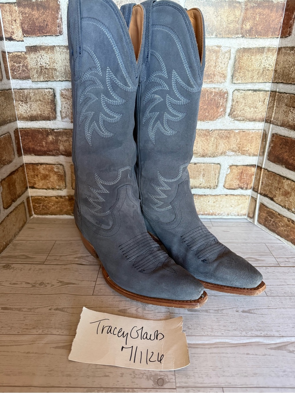 Indigo suede tecovas annie
